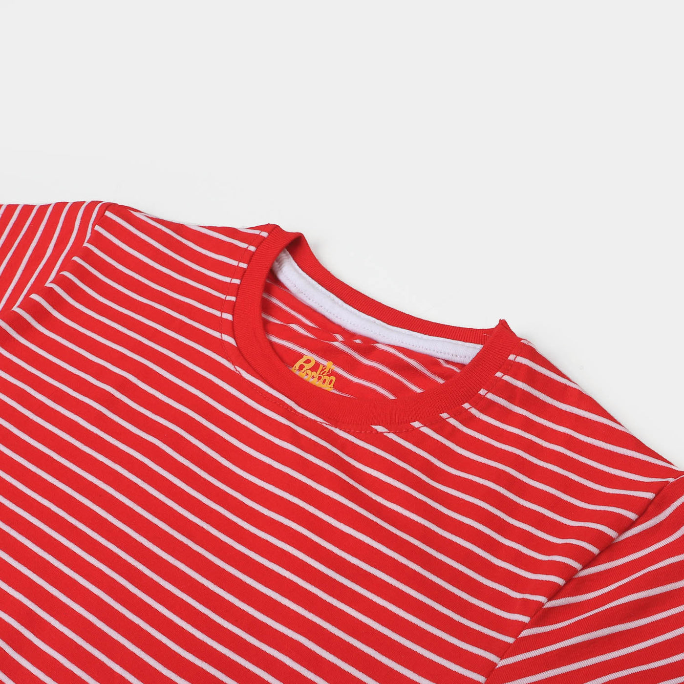 Boys Cotton T-Shirt Character - Red Stripe