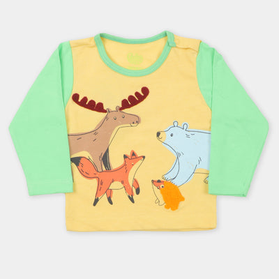 Infant Boys T-Shirt Animal - Yellow