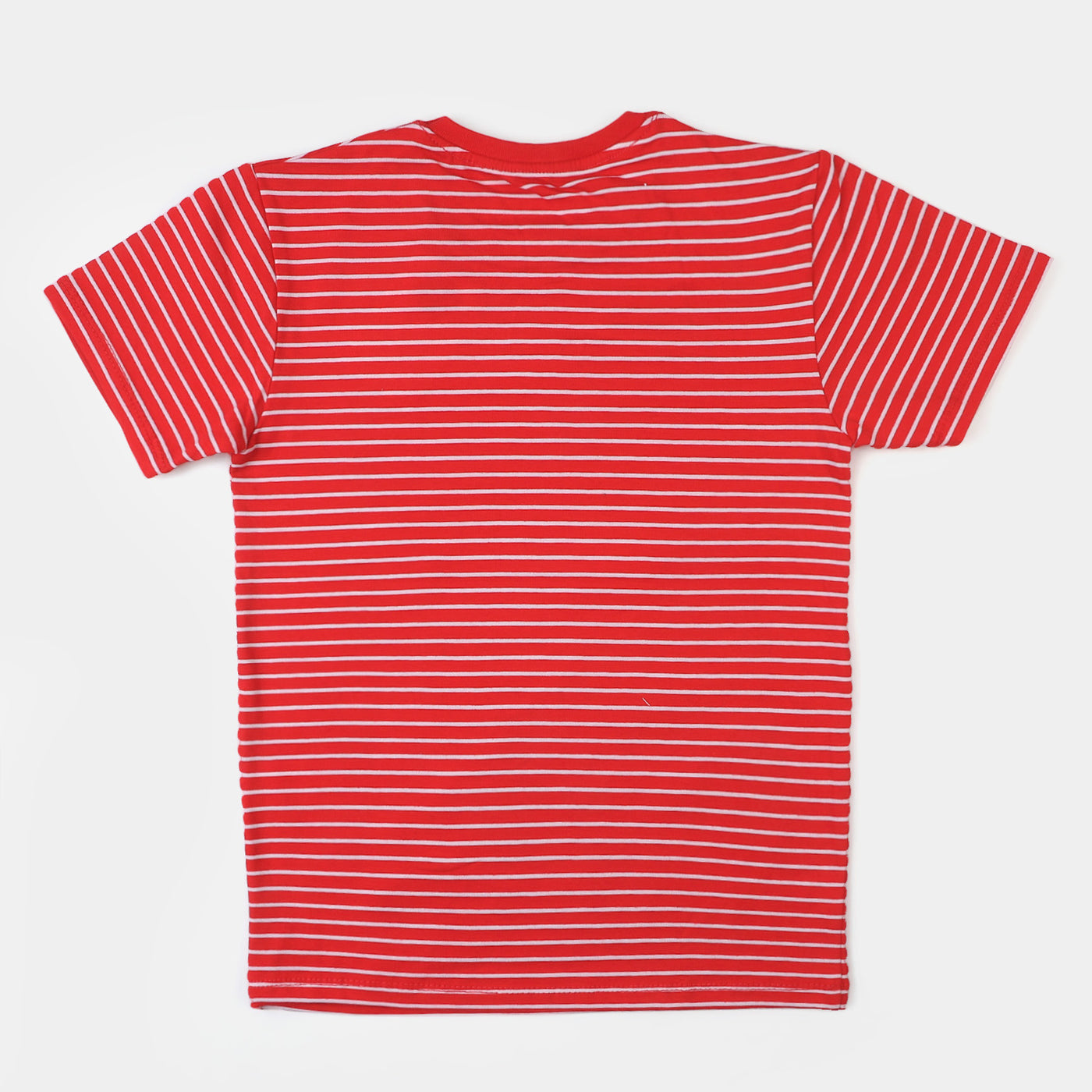 Boys Cotton T-Shirt Character - Red Stripe