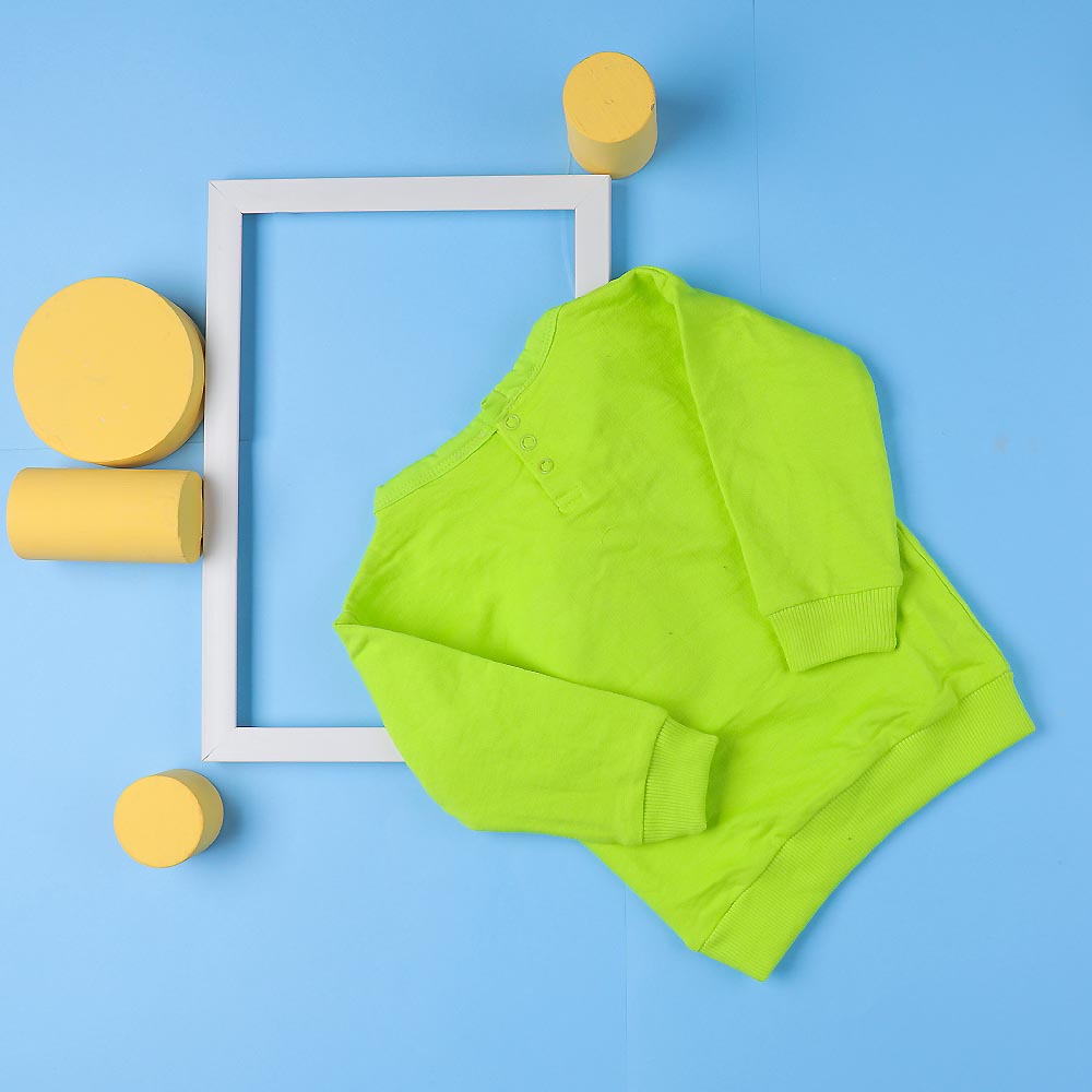 Monster SweatShirt For Girls - Neon Green