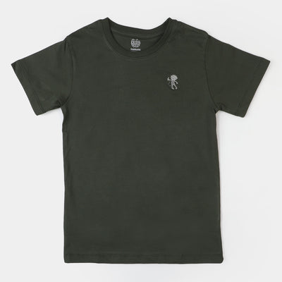 Boys Premium Lycra Jersey T-Shirt - Riffle Green