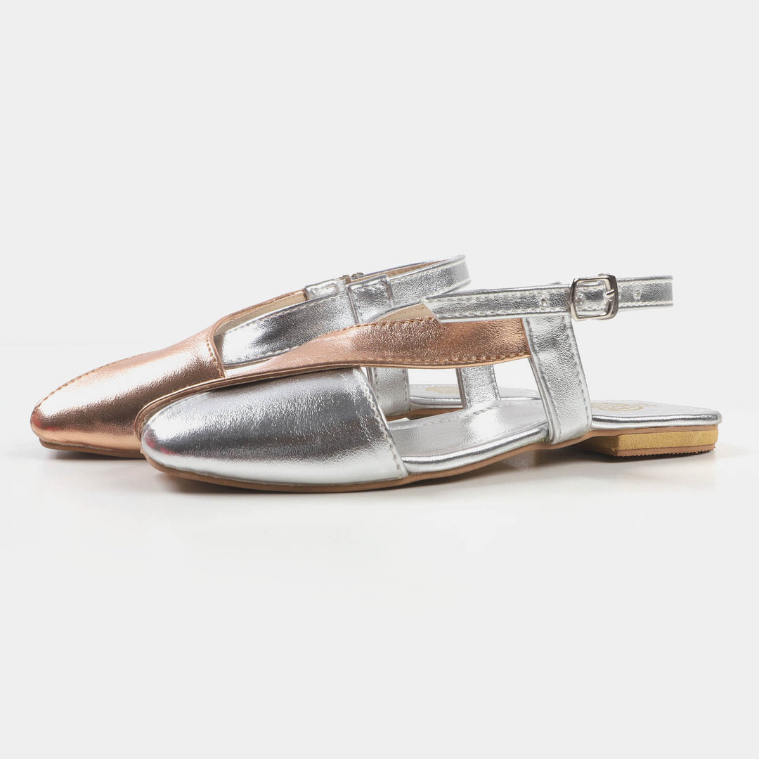 Girls Peshawari 456-31 - Champagne /Silver