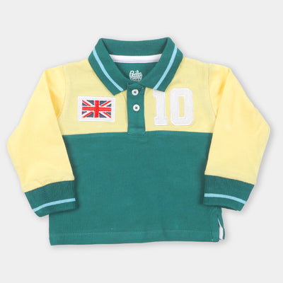 Infant Boys Polo Union 10 - Green/Lemon