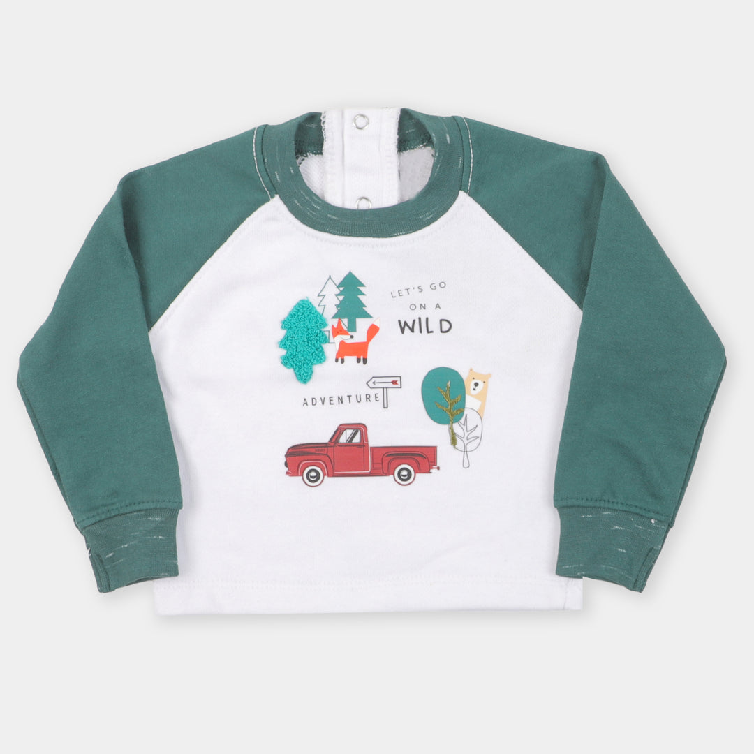 Infant Boys Sweatshirt Wild Adventure - B.White