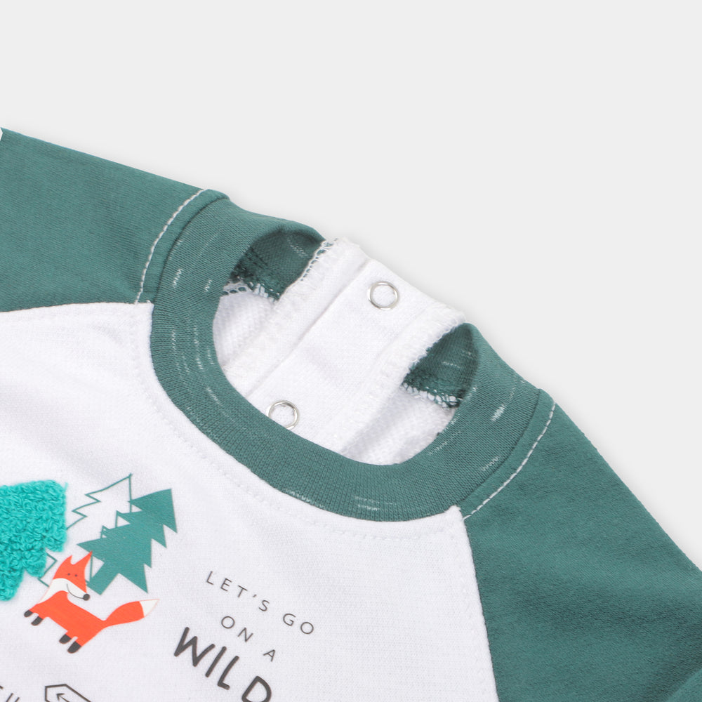 Infant Boys Sweatshirt Wild Adventure - B.White