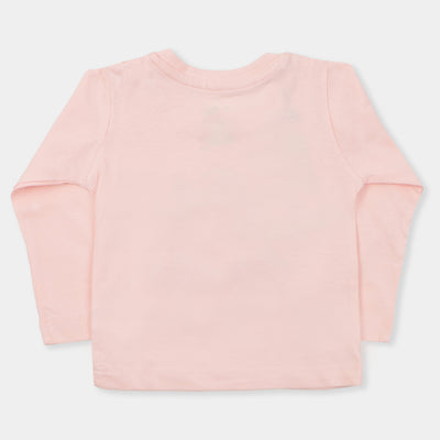 Infant Girls T-Shirt To Space - Light Peach