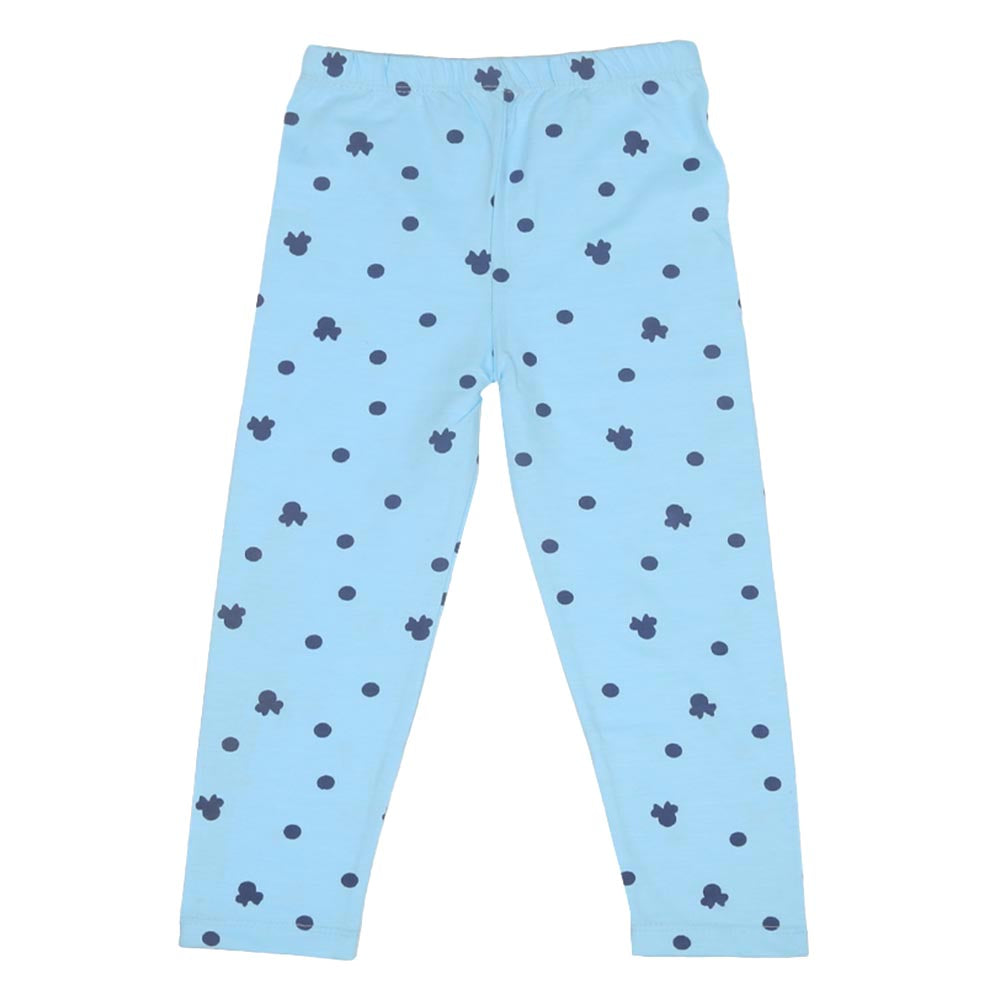 Girls Knitted Night Suit Super Carton - Sky Blue