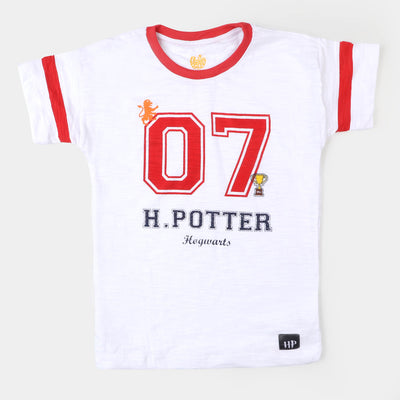 Boys T-Shirt Hogwarts | White