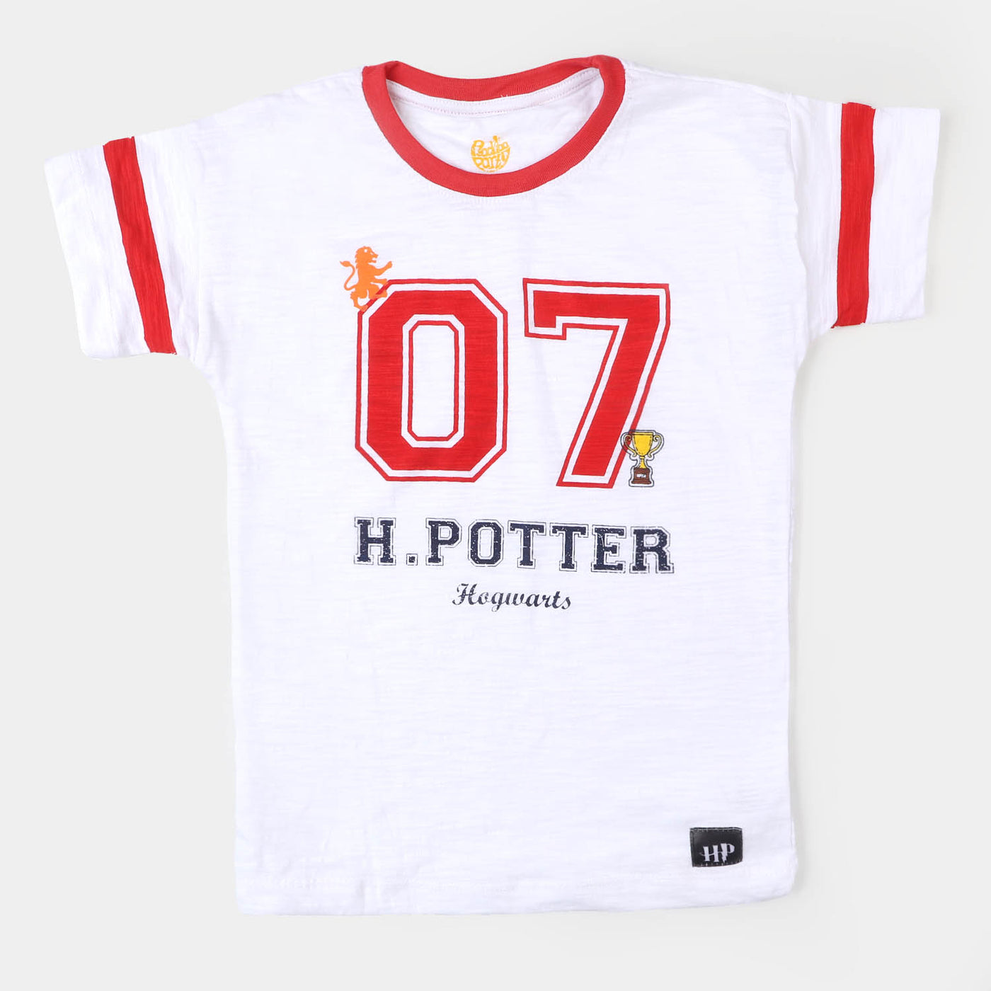 Infant Boys Round Neck T-Shirt Hogwarts | White