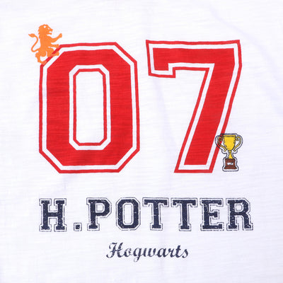 Infant Boys Round Neck T-Shirt Hogwarts | White