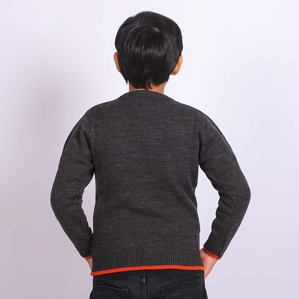 Basic Sweater For Boys - Grey
