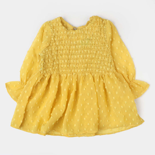 Infant Girls Casual Top Smoke-Yellow