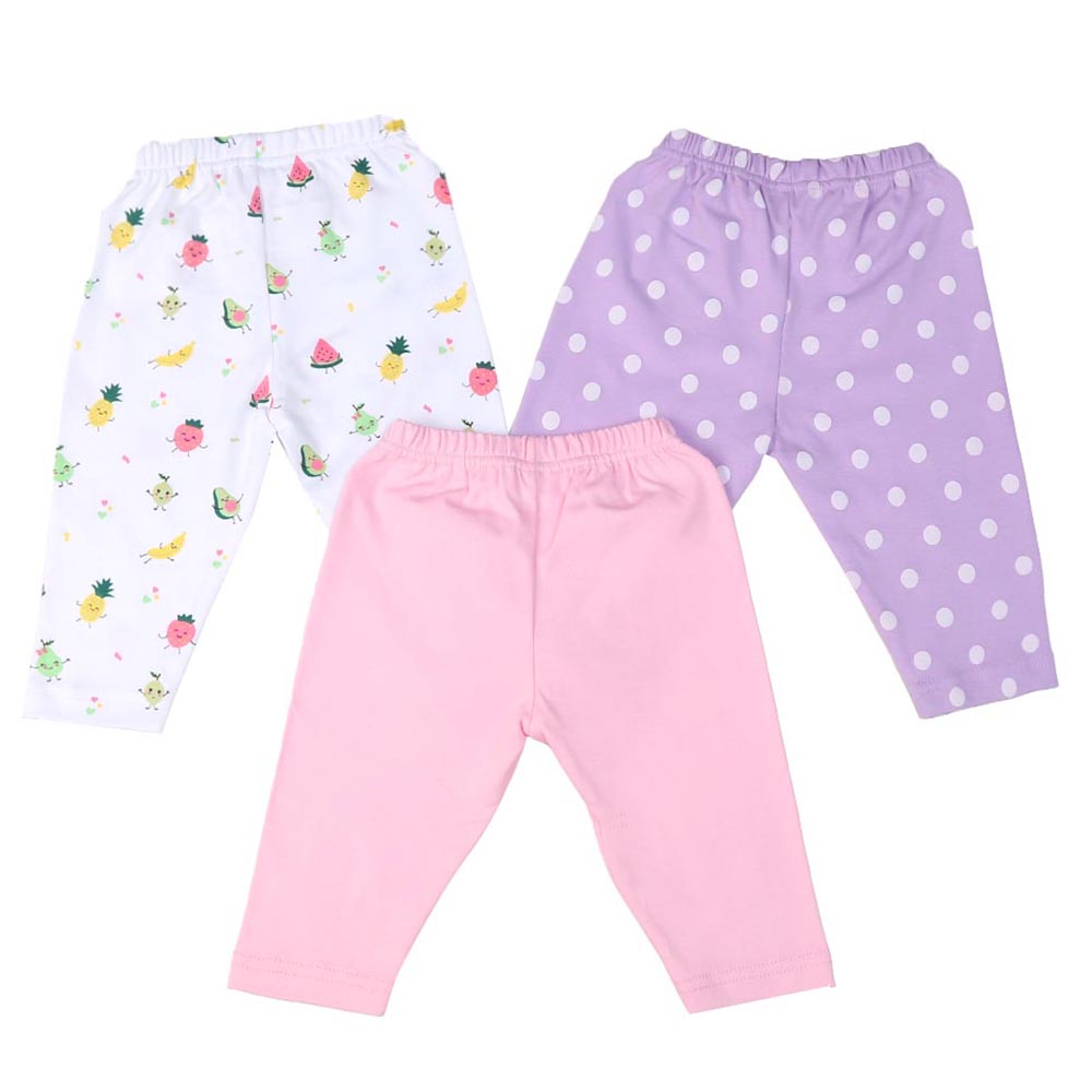 Infant Girls Payjama 3Pc Fruit - Mix.