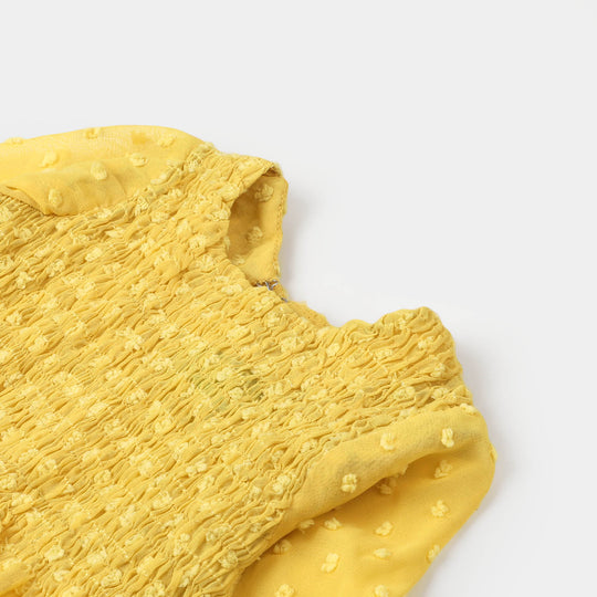 Infant Girls Casual Top Smoke-Yellow