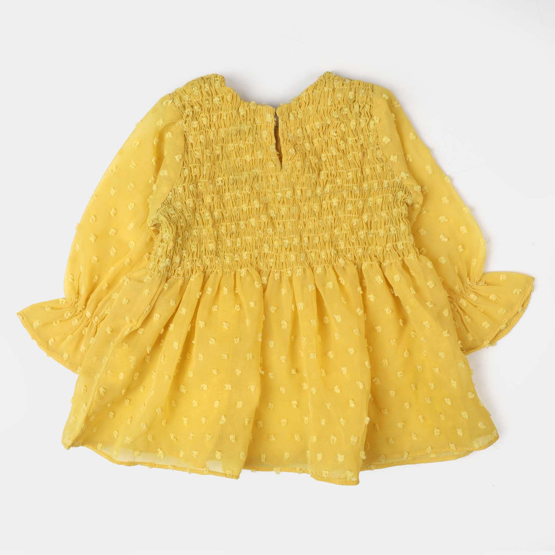 Infant Girls Casual Top Smoke-Yellow