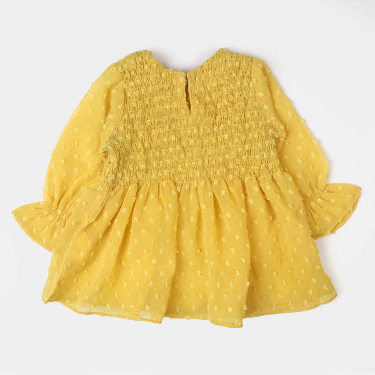 Infant Girls Casual Top Smoke-Yellow