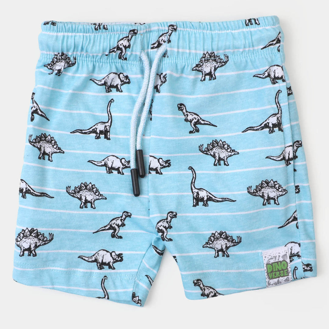 Boys Cotton Short Dino -SKY BLUE