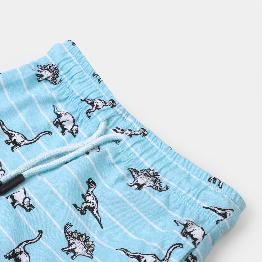 Boys Cotton Short Dino -SKY BLUE