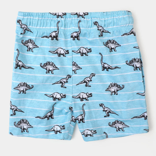 Boys Cotton Short Dino -SKY BLUE