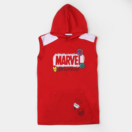 Boys Hooded Sando | Red