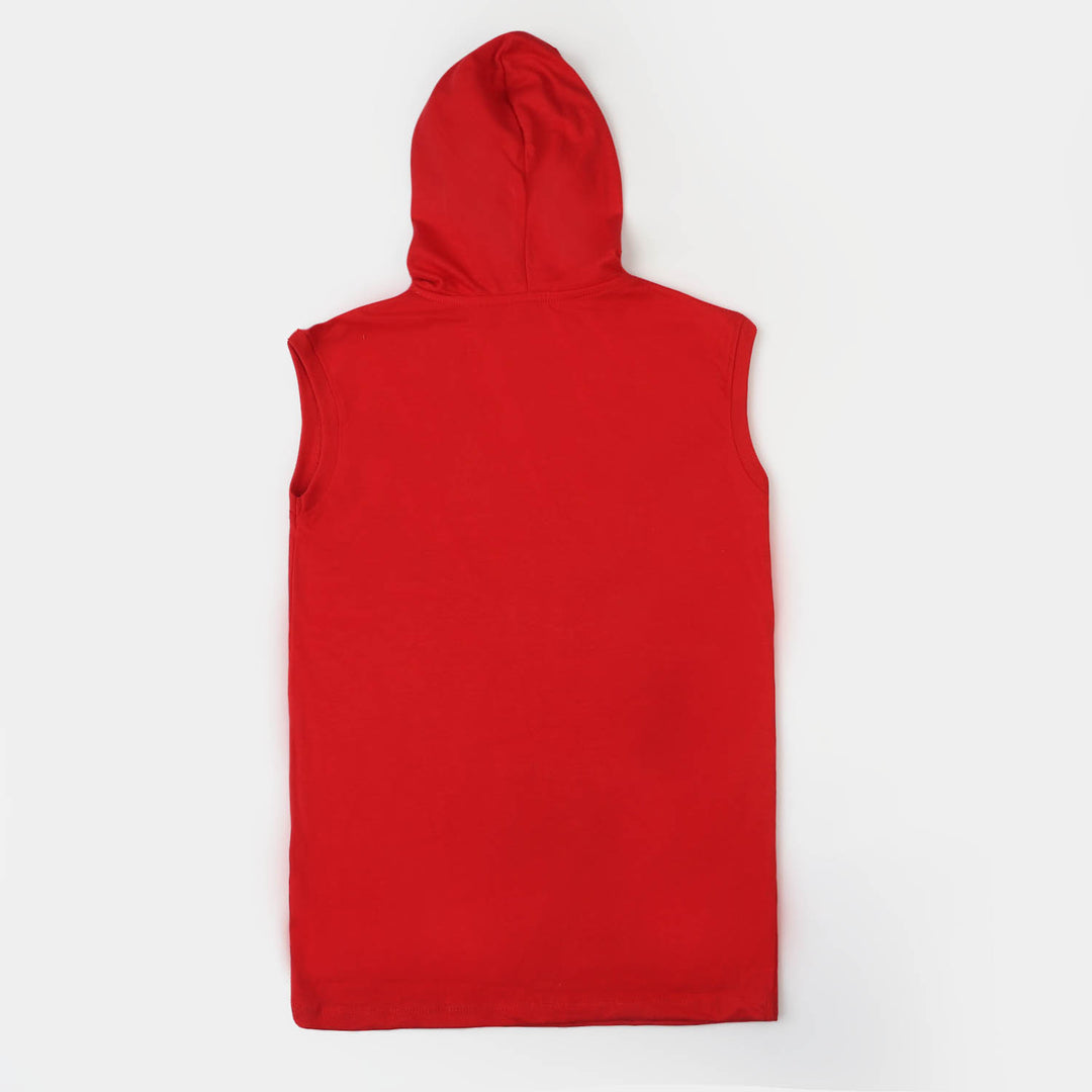 Boys Hooded Sando | Red