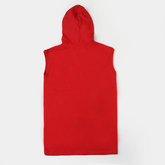 Boys Hooded Sando | Red