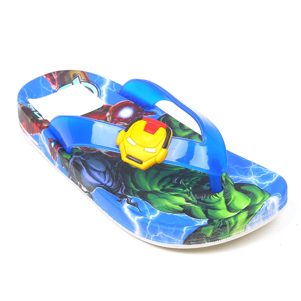 Boys Character Slippers - Blue