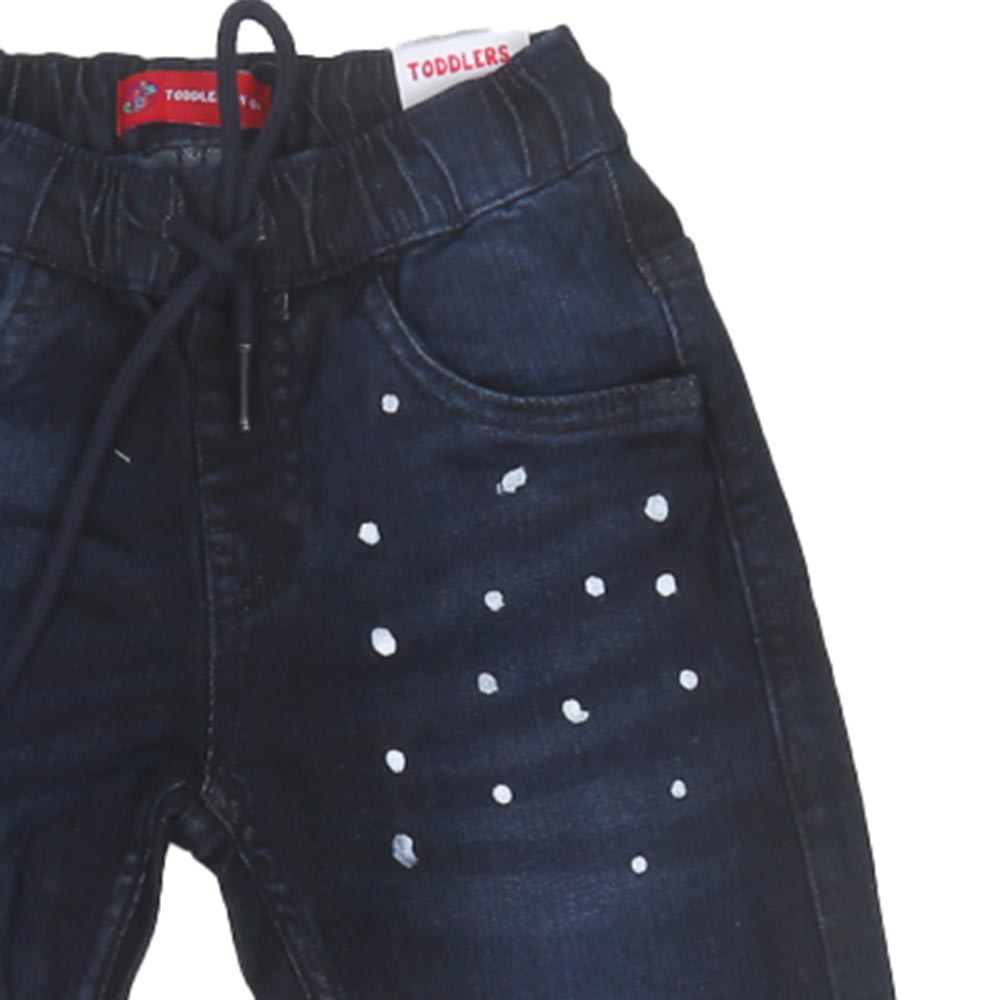 Boys Pant Denim Splash Paint - D.B