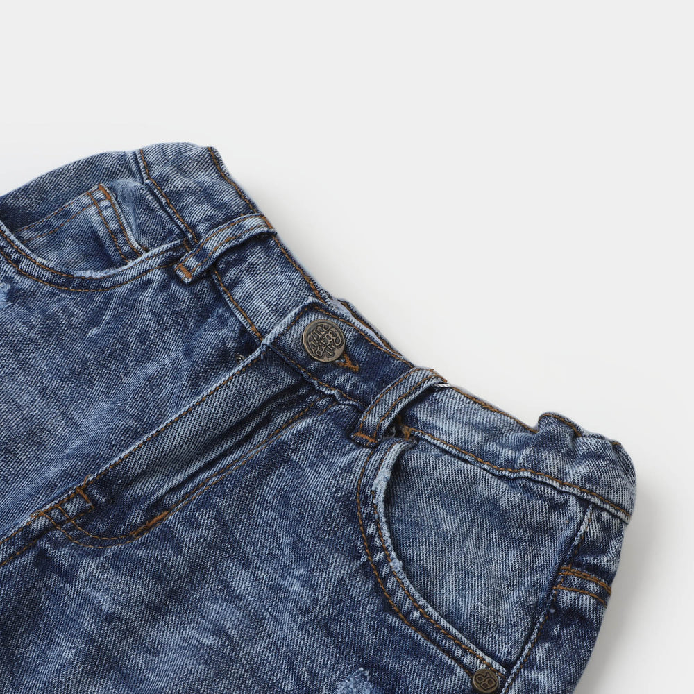 Boys Short Denim Speed-Mid Blue