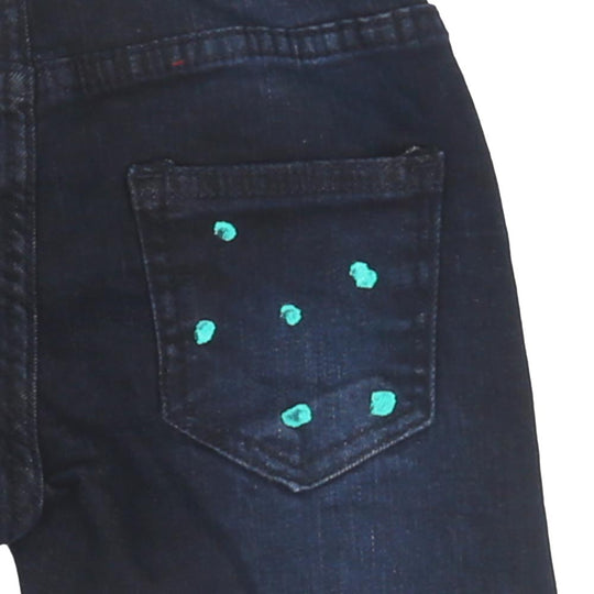 Boys Pant Denim Splash Paint - D.B