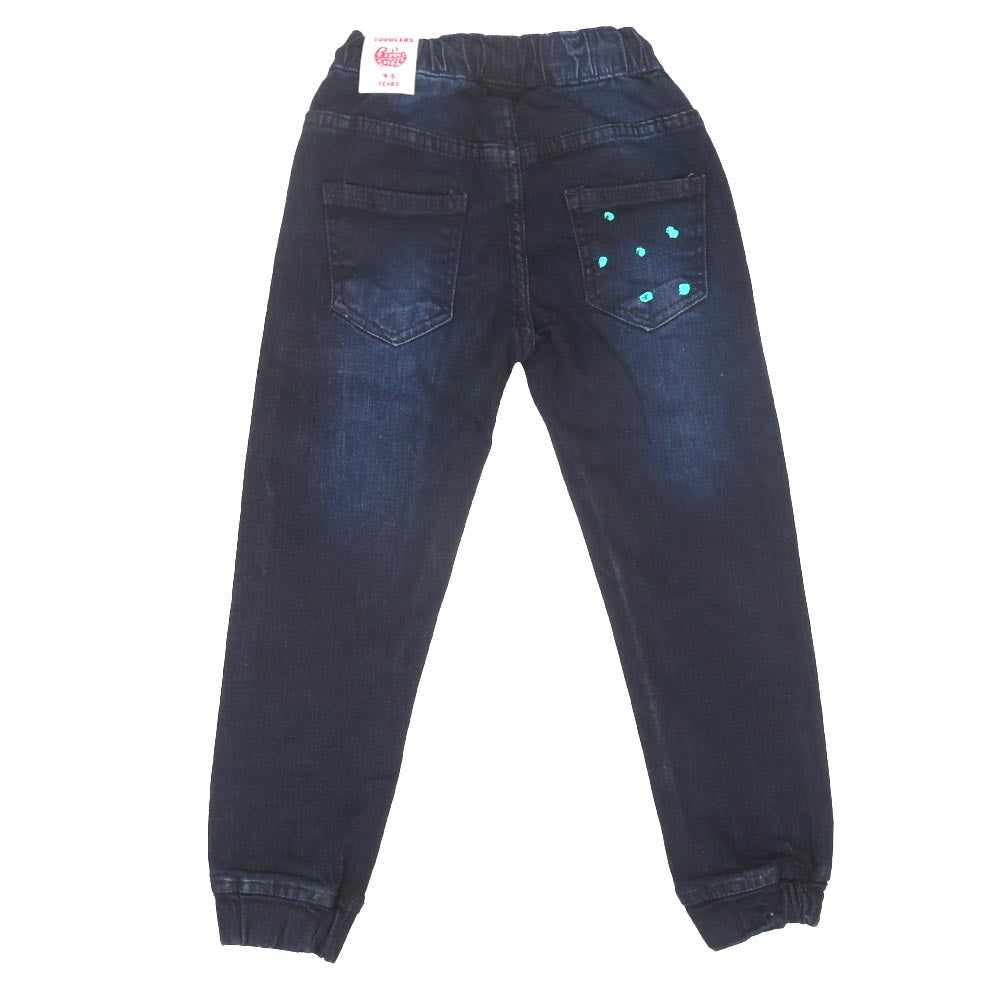 Boys Pant Denim Splash Paint - D.B