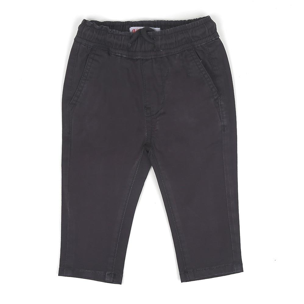 Basic Cotton Pant For Boys - Black