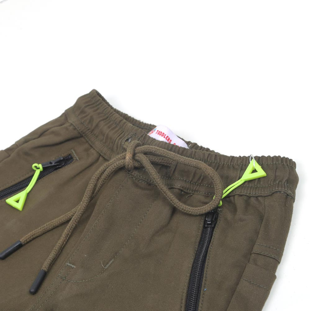 Boys Cotton Pant - Green