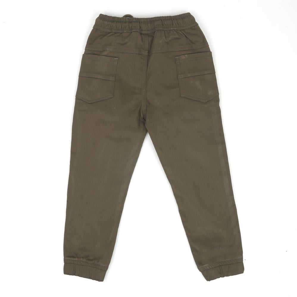 Boys Cotton Pant - Green