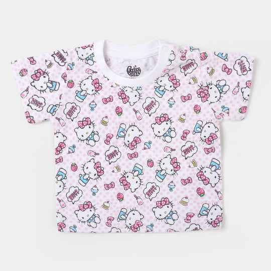 Infant Girls T-Shirt Character - White