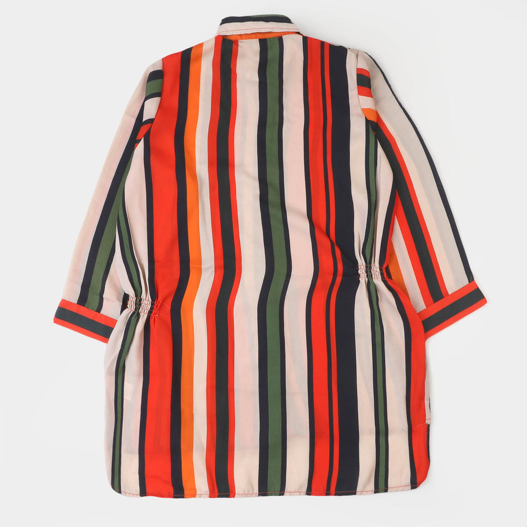 Girls Casual Top Stripes-Multi