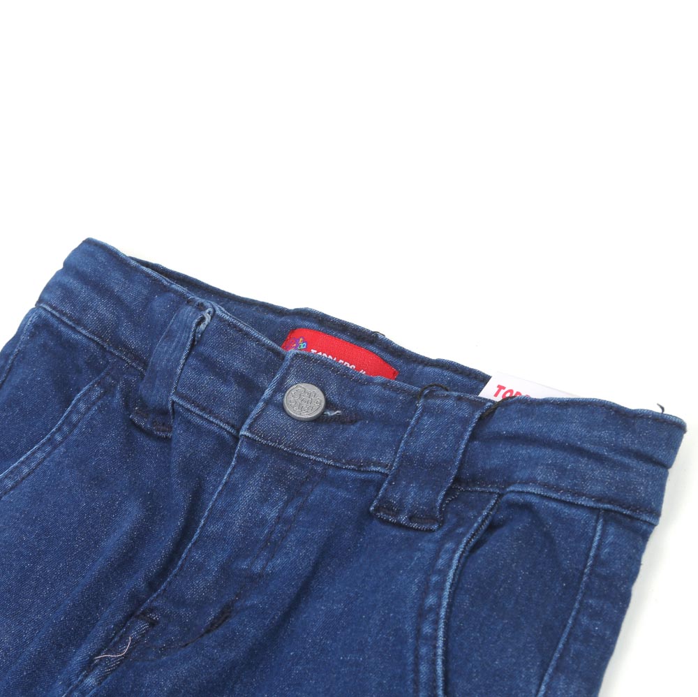 Boys Pant Denim Cargo Pockets - Lt Blue