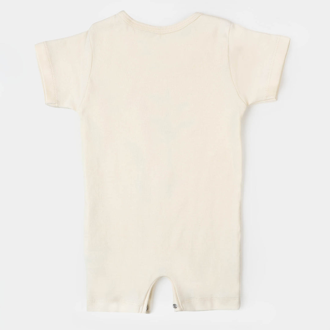 Infant Boys Knitted Romper Giraffe-After Glow