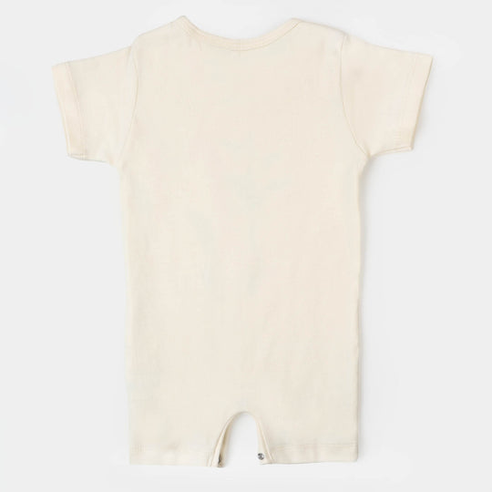 Infant Boys Knitted Romper Giraffe-After Glow