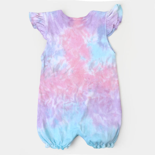 Infant Girls Knitted Romper Tie Dye Smile World-Tie Dye