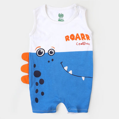 Infant Boys Cotton Romper Cool Dude - Blue