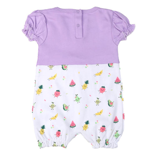 Infant Girls Romper Fancy Fruit - White