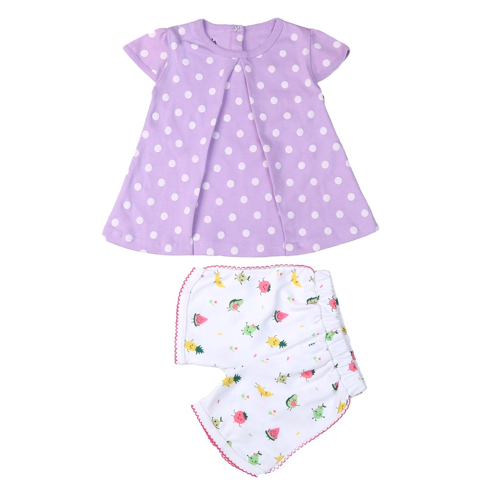 Infant Girls Suit Knitted 2Pc F&S - mIX