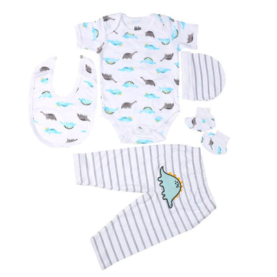 Infant Boys Set 5Pc Dino - B.White