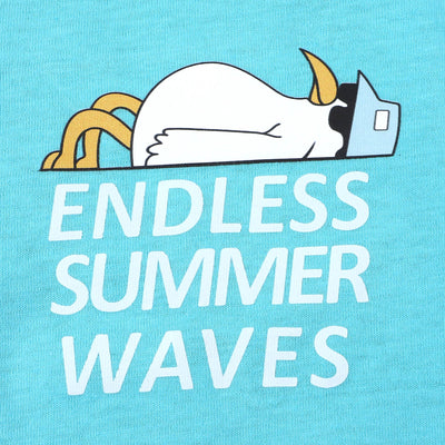 Boys T-Shirt Summer Waves-Blue Redia