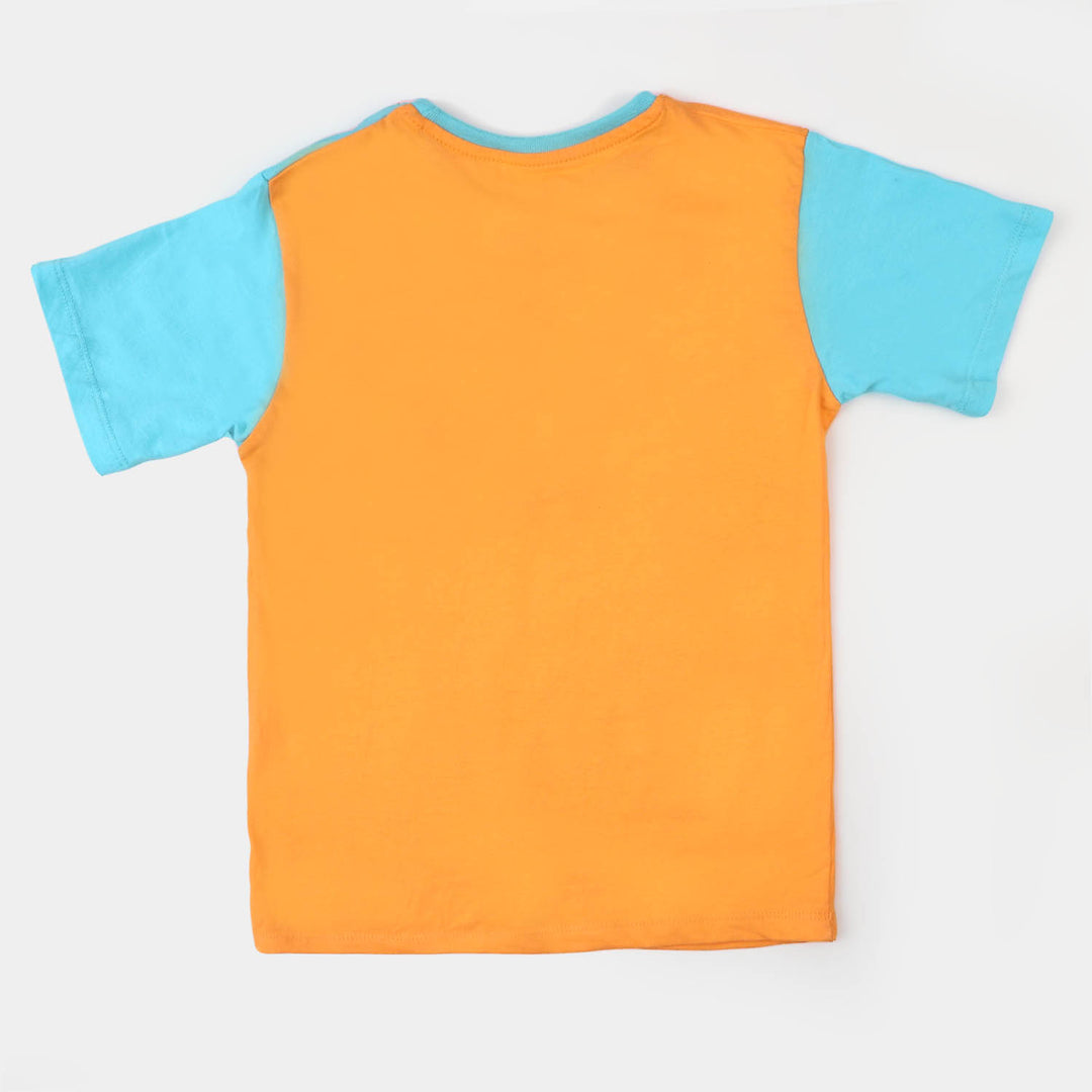 Boys T-Shirt Summer Waves-Blue Redia