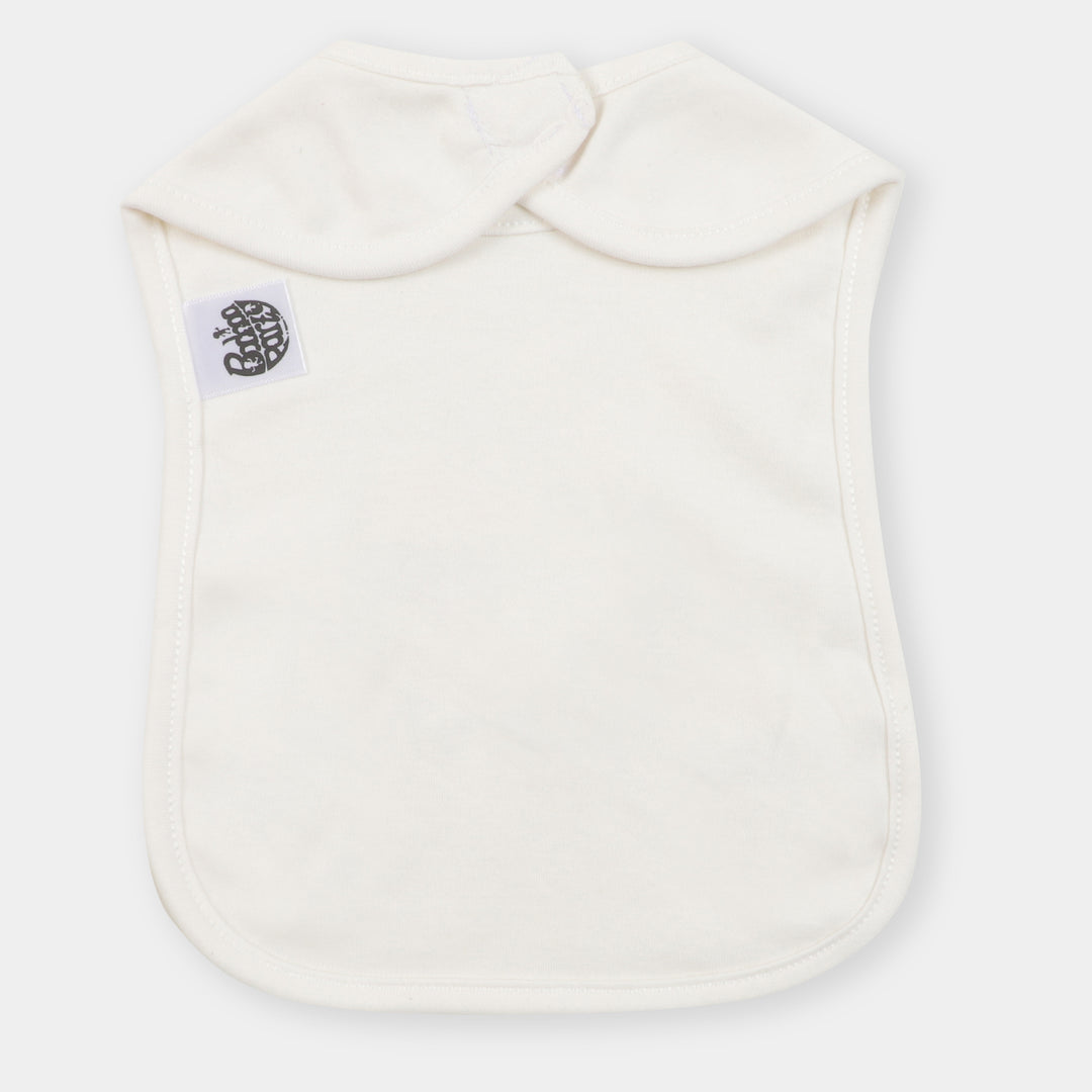 Infant Baby Apron Chachu & Chachi - White