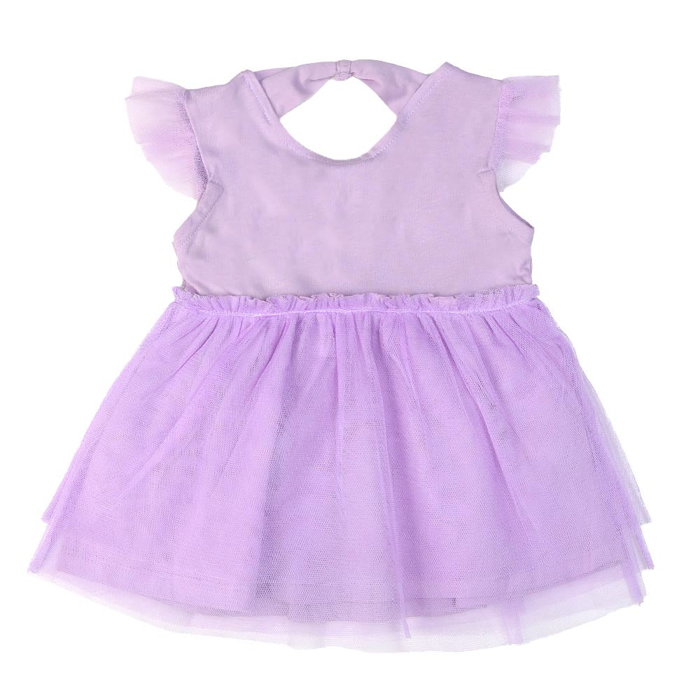 Girls Frock Butterfly - Purple