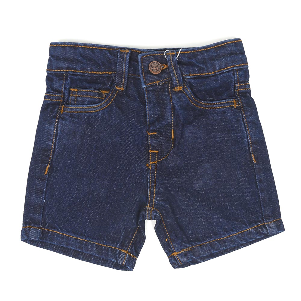 Basic Denim Short For Boys - Dark Blue