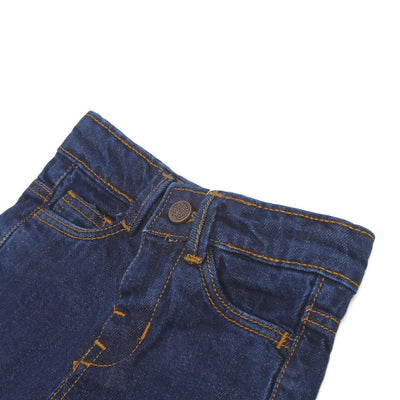 Basic Denim Short For Boys - Dark Blue